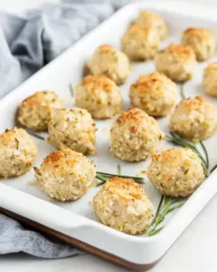 Baked Chicken Meatballs