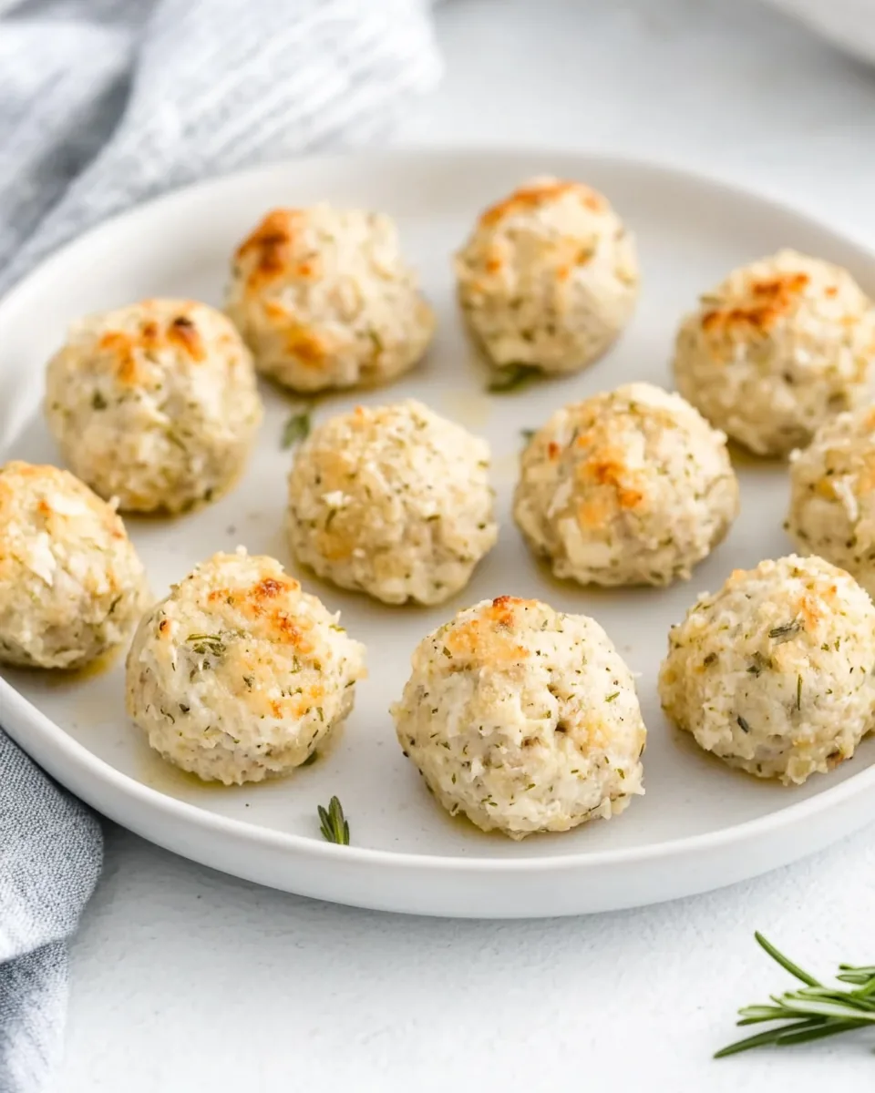 Baked Chicken Meatballs