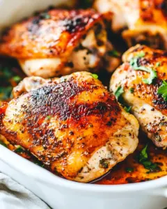 Baked Chicken Thighs