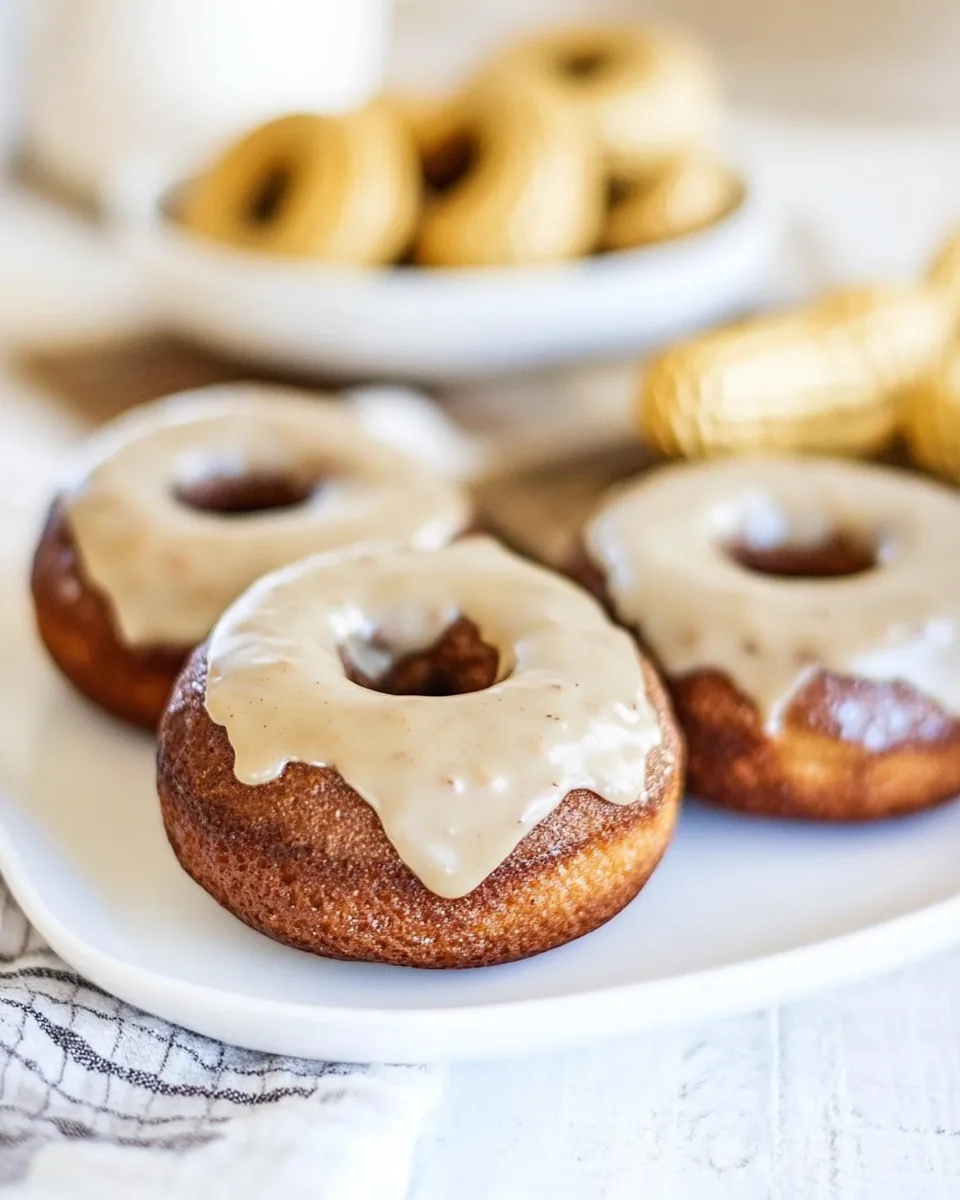 Baked Chocolate Peanut Butter Donuts
