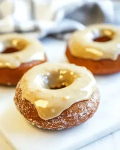 Baked Chocolate Peanut Butter Donuts