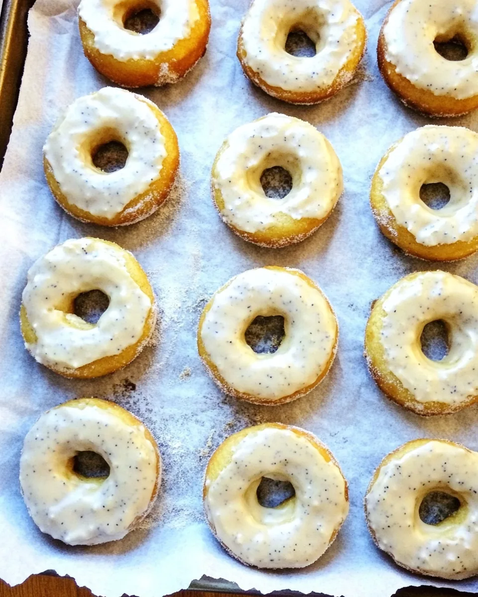 Baked Donuts with Lemon and Poppy Seeds