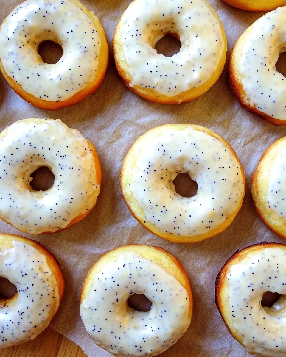 Baked Donuts with Lemon and Poppy Seeds