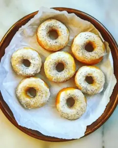 Baked Donuts with Lemon and Poppy Seeds