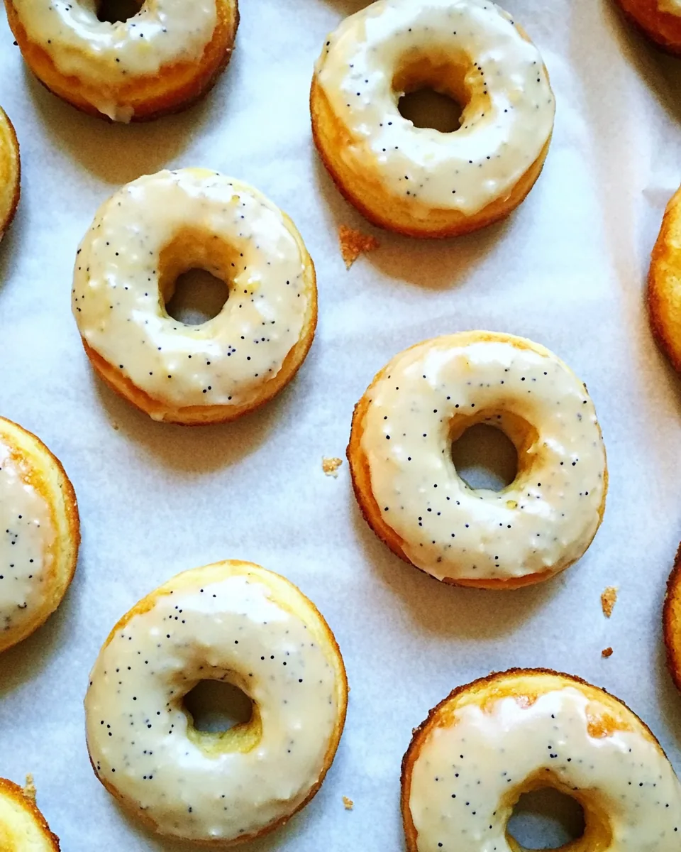 Baked Donuts with Lemon and Poppy Seeds