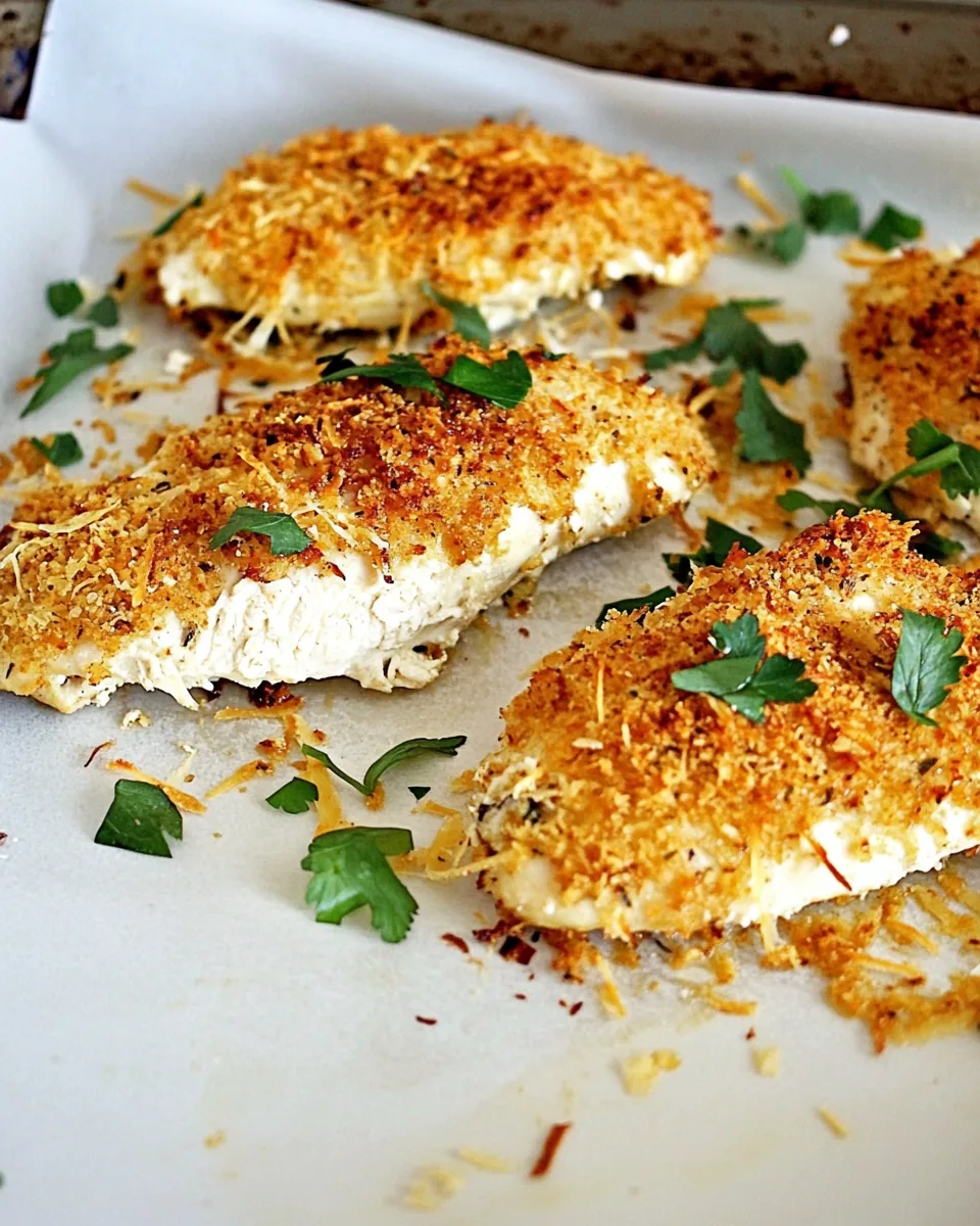 Baked Parmesan Crusted Chicken