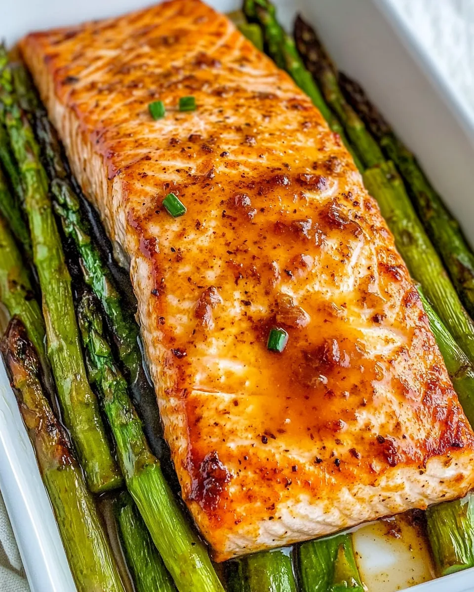 Baked Salmon and Asparagus