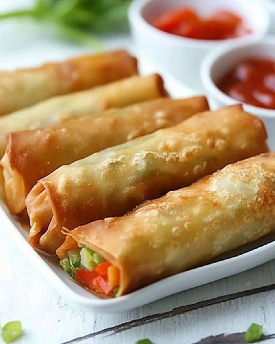 Baked Vegetable Spring Rolls