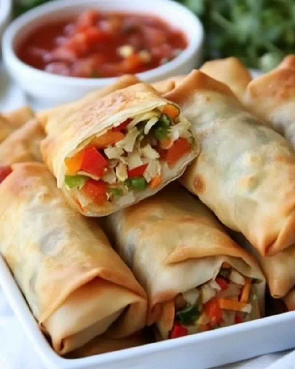 Baked Vegetable Spring Rolls