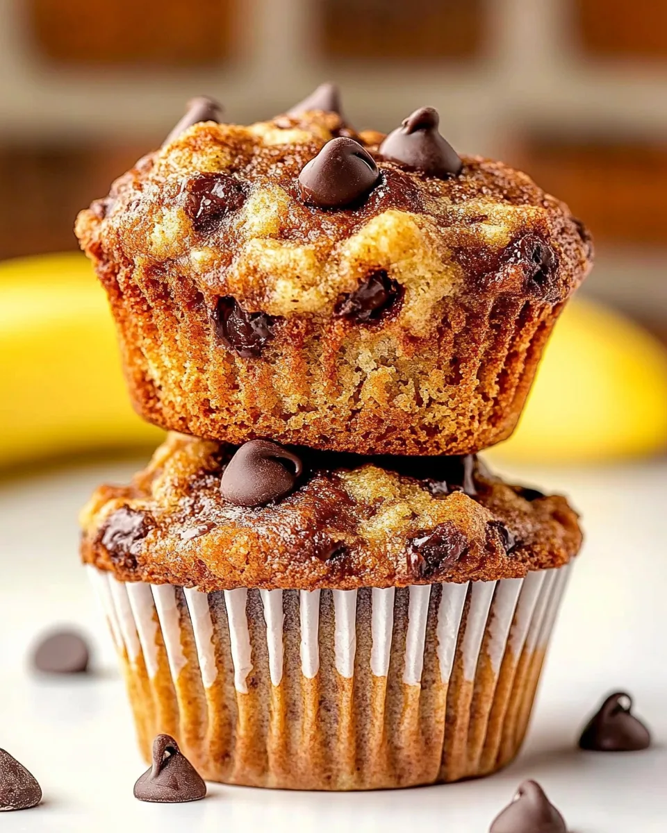 Banana Chocolate Chip Muffins