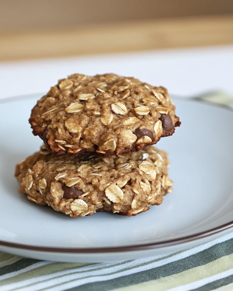 Banana Oat Breakfast Cookies