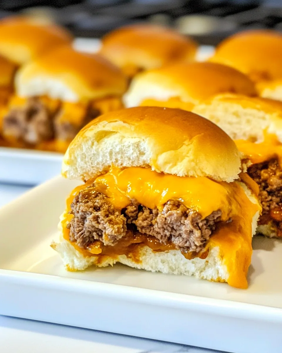 Beef Cheddar Sliders
