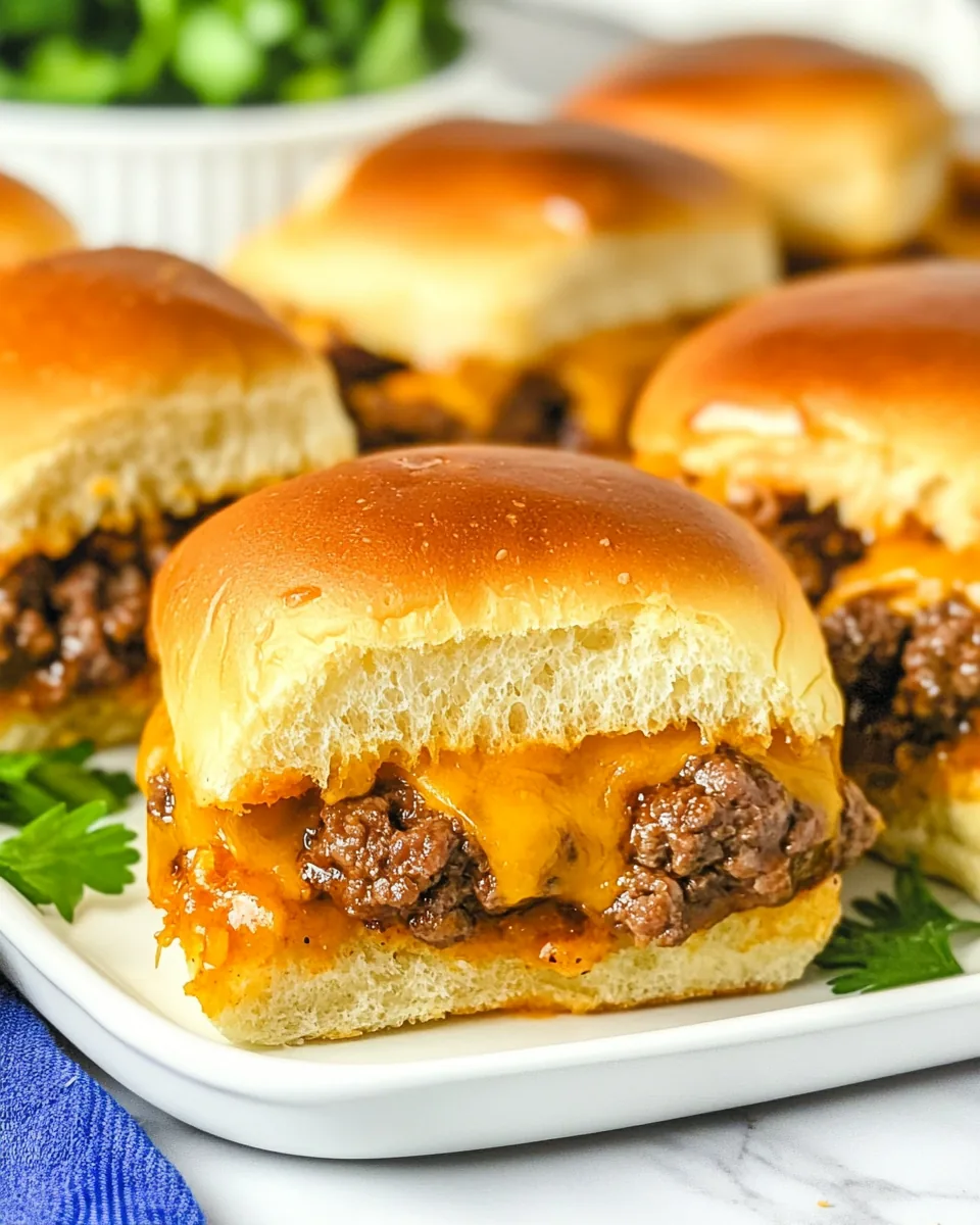 Beef Cheddar Sliders