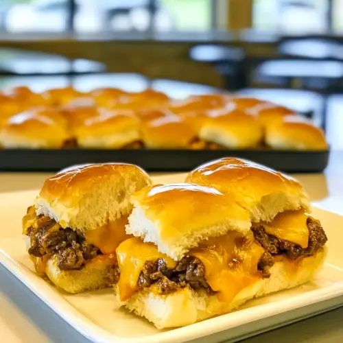 Beef Cheddar Sliders