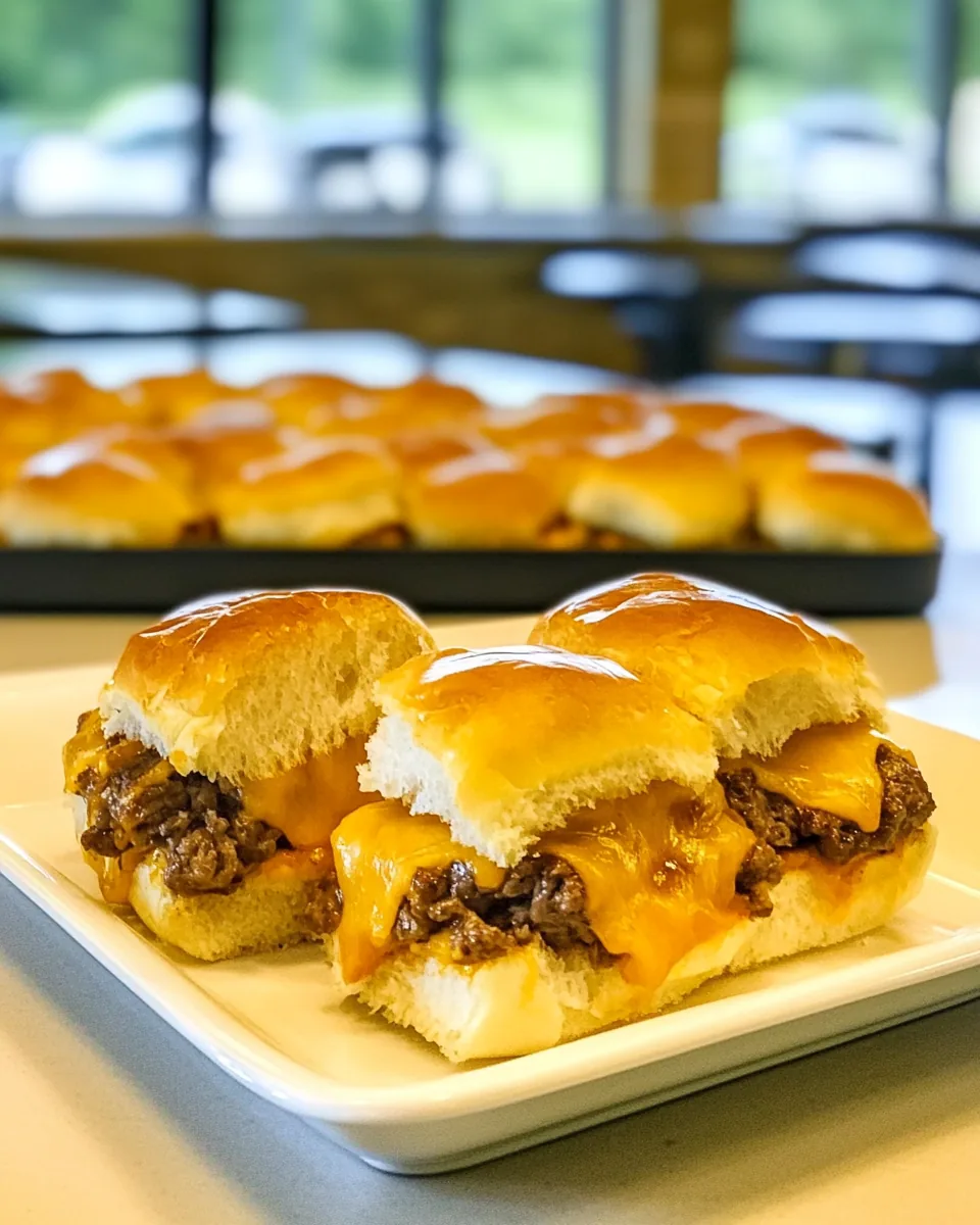 Beef Cheddar Sliders