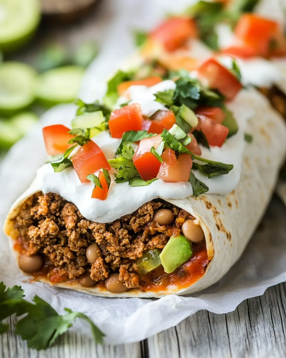 Beef and Bean Burritos