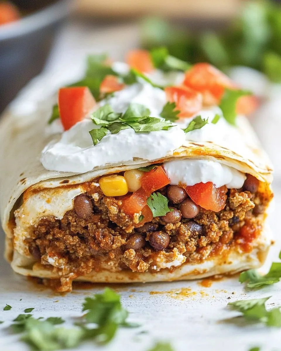 Beef and Bean Burritos
