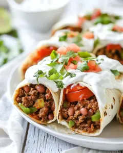 Beef and Bean Burritos