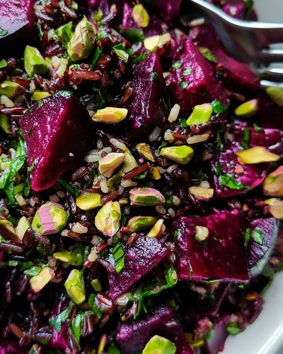 Beet Wild Rice Salad