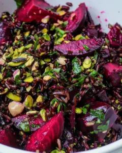Beet Wild Rice Salad