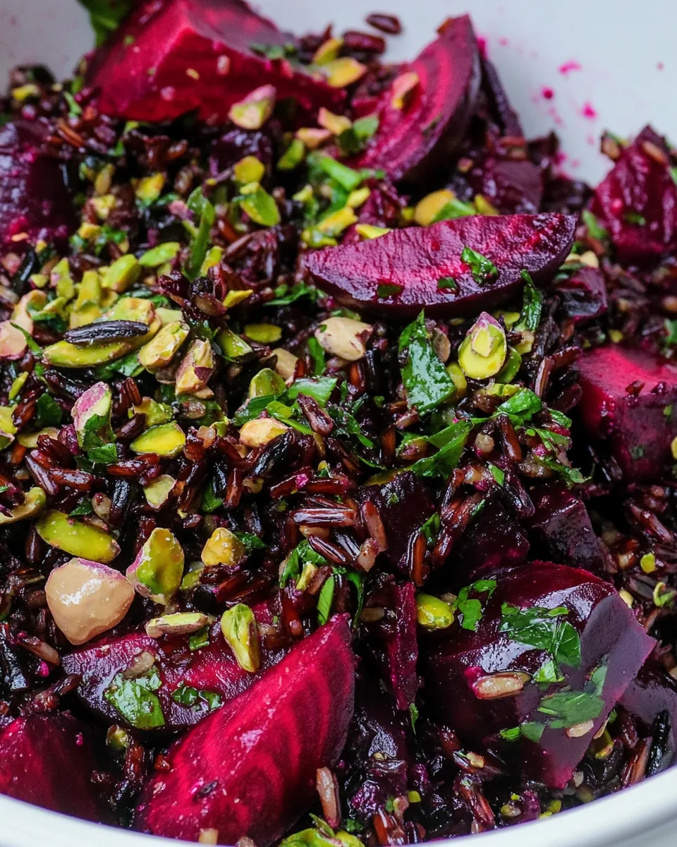 Beet Wild Rice Salad