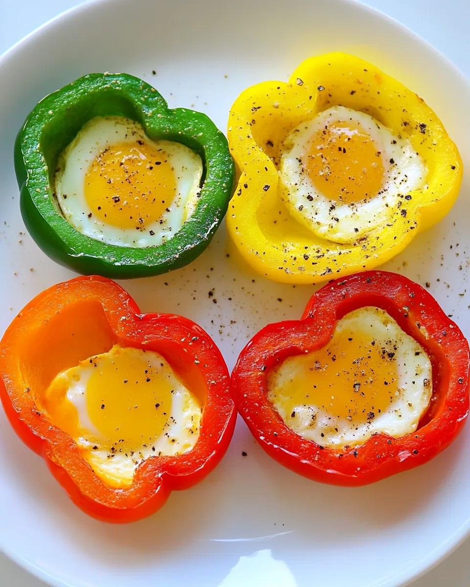 Bell Pepper Egg Flowers