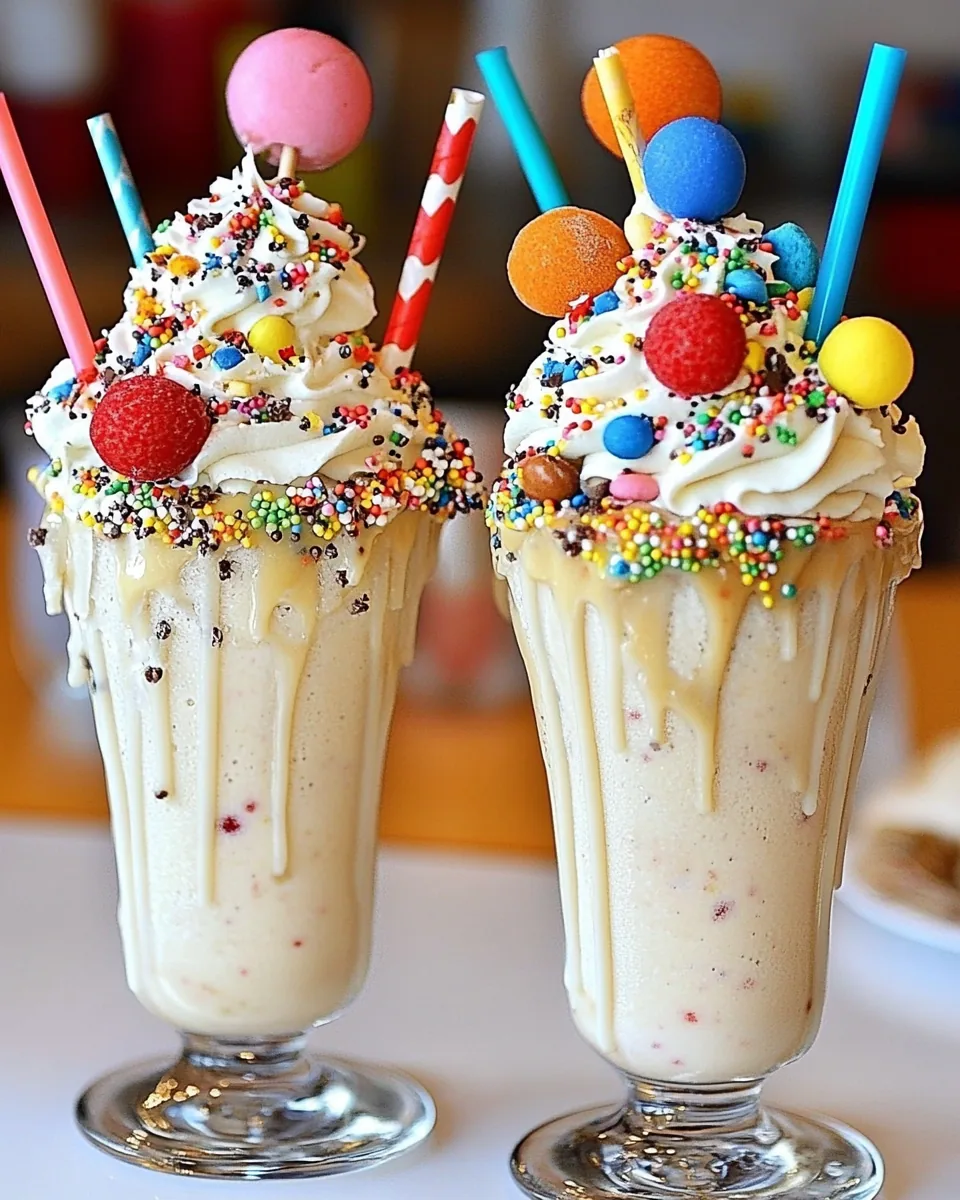 Birthday Cake Milkshakes