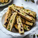 Biscotti with Pistachios and Dried Cherries