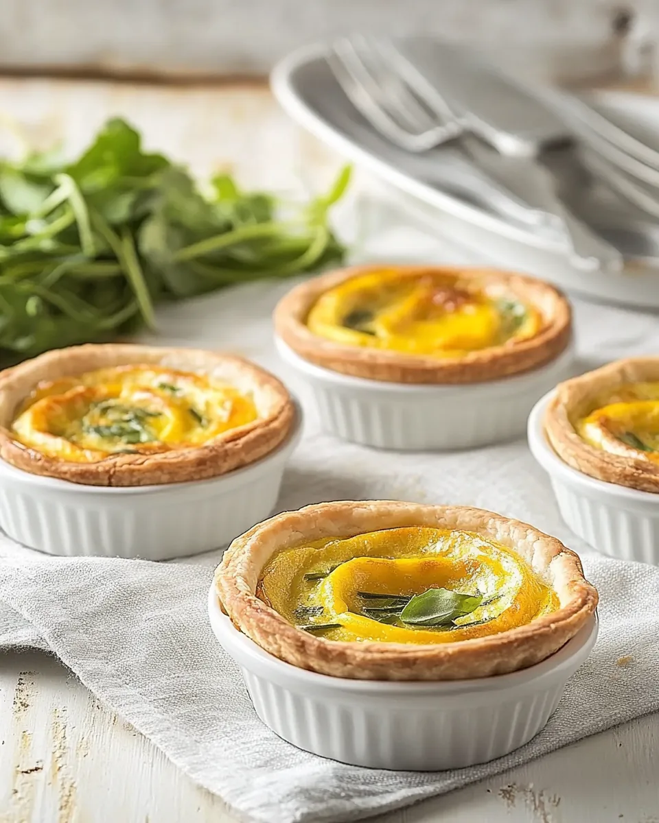 Golden Beet and Goat Cheese Quiches