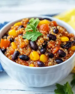 Black Bean and Quinoa Chili Bowl