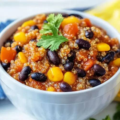 Black Bean and Quinoa Chili Bowl