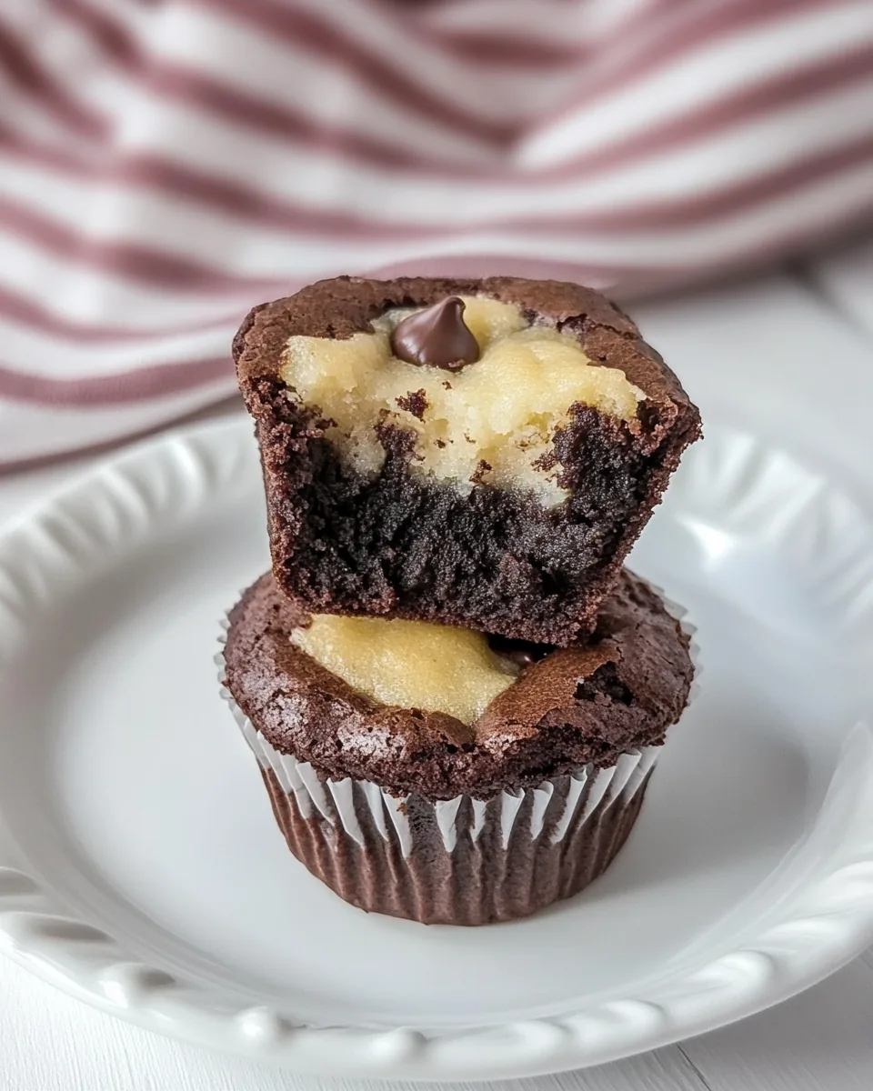 Black Bottom Brownie Bites