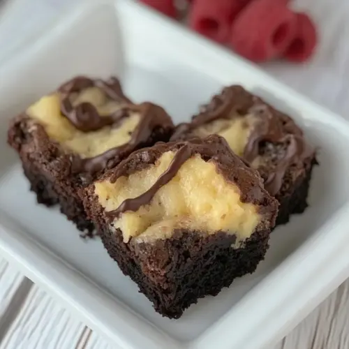 Black Bottom Brownie Bites