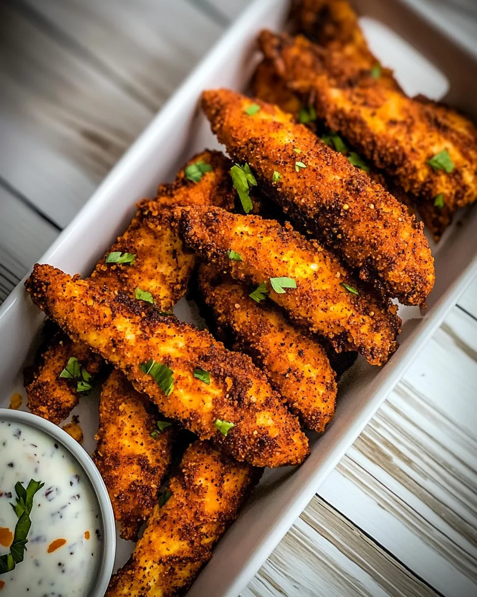 Black Pepper Rub Chicken Fingers