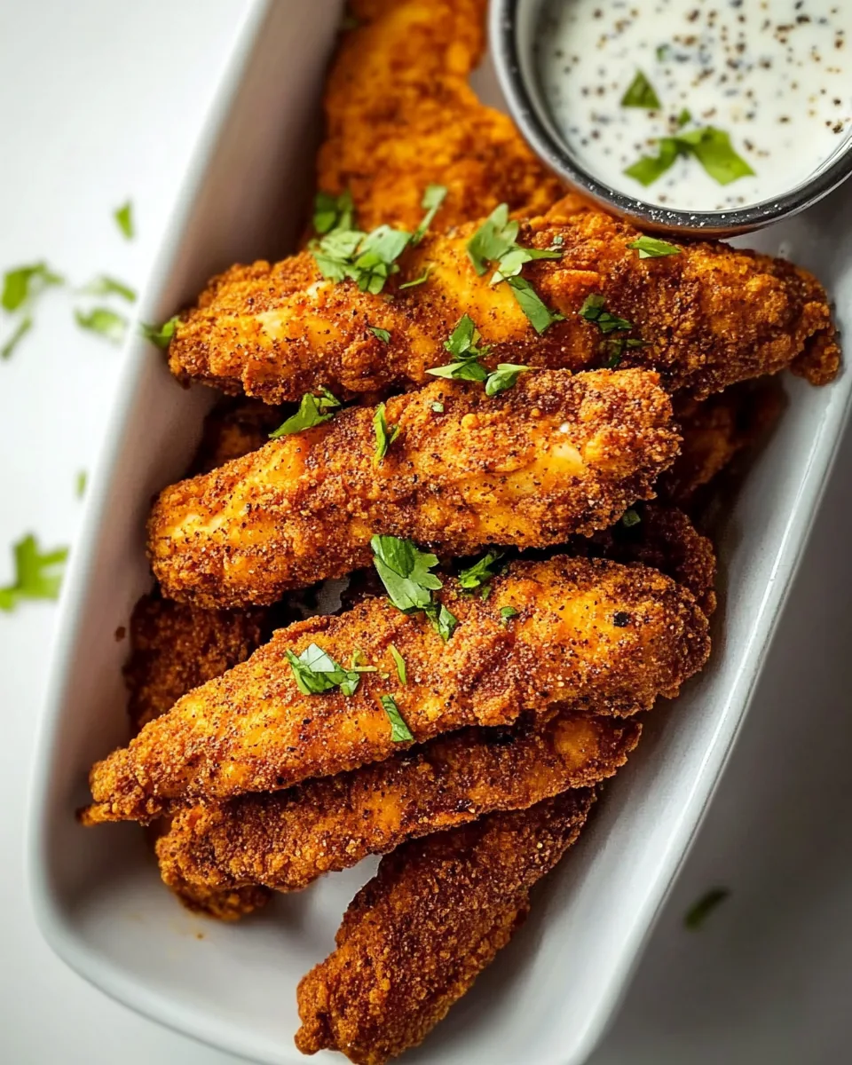 Black Pepper Rub Chicken Fingers