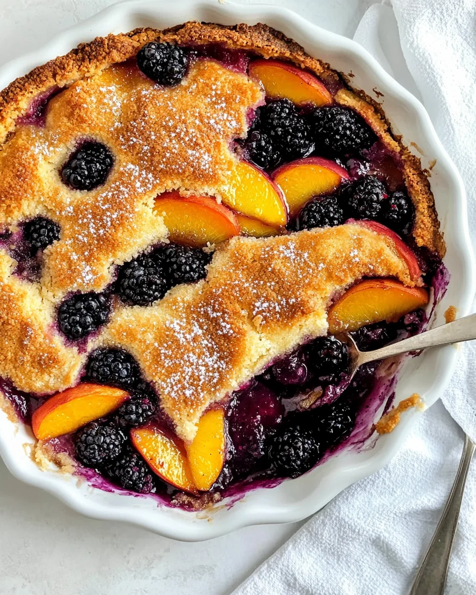 Blackberry Peach Cobbler