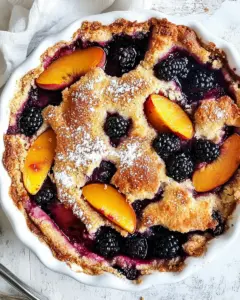 Blackberry Peach Cobbler