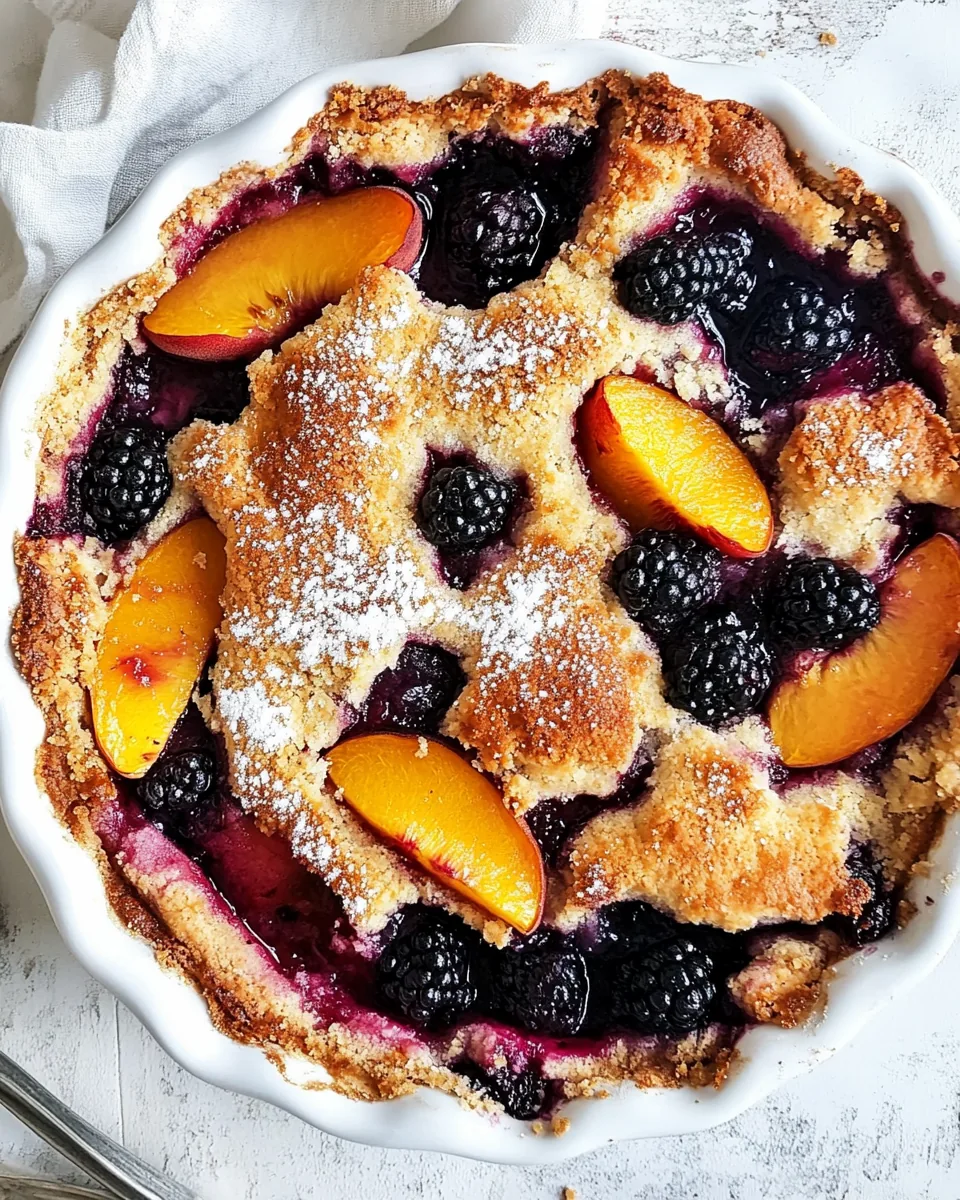 Blackberry Peach Cobbler