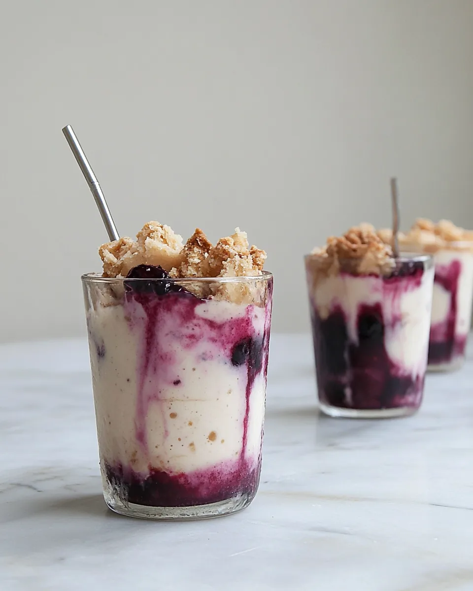 Blackberry Pie Bar Milkshakes