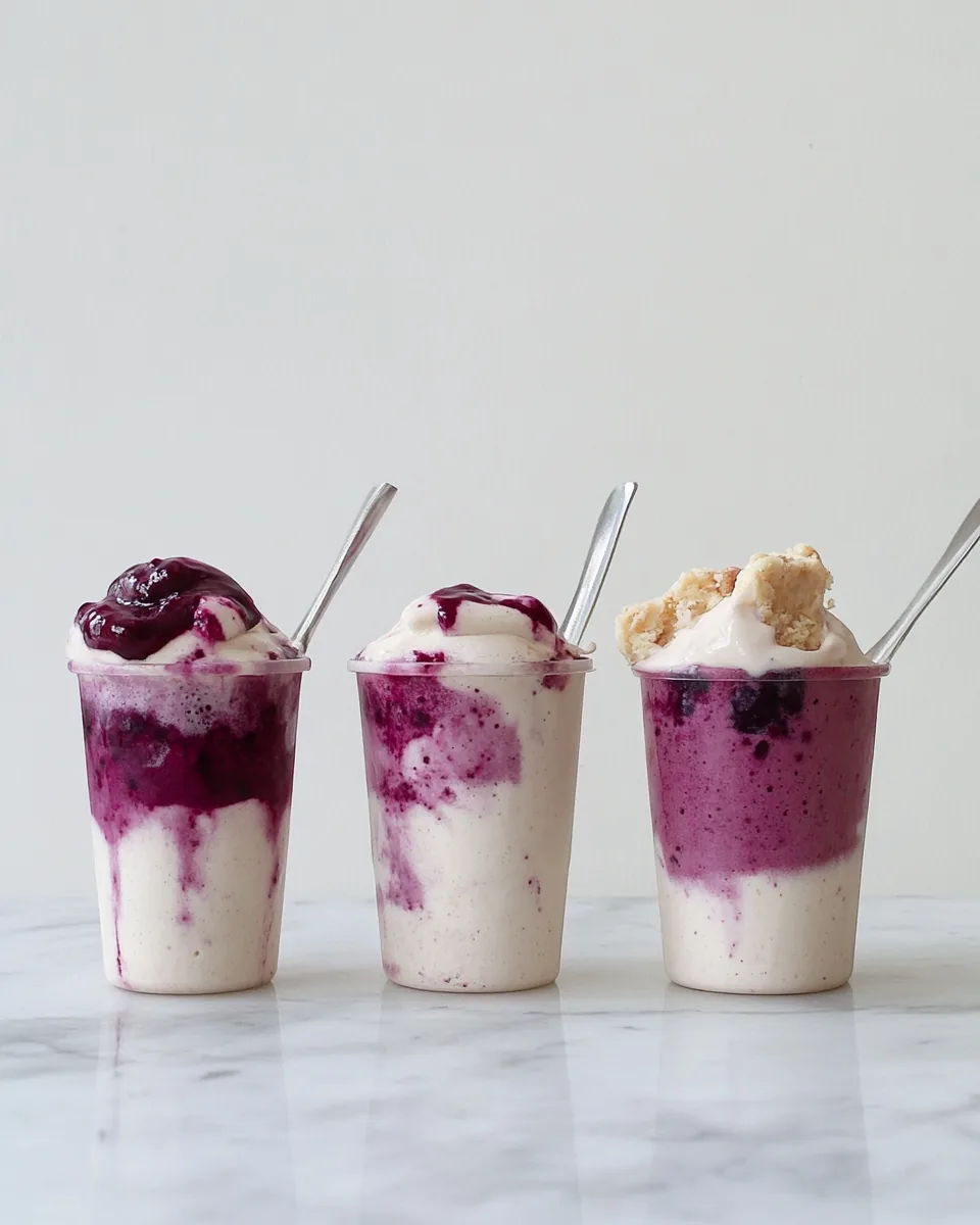 Blackberry Pie Bar Milkshakes