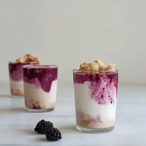 Blackberry Pie Bar Milkshakes