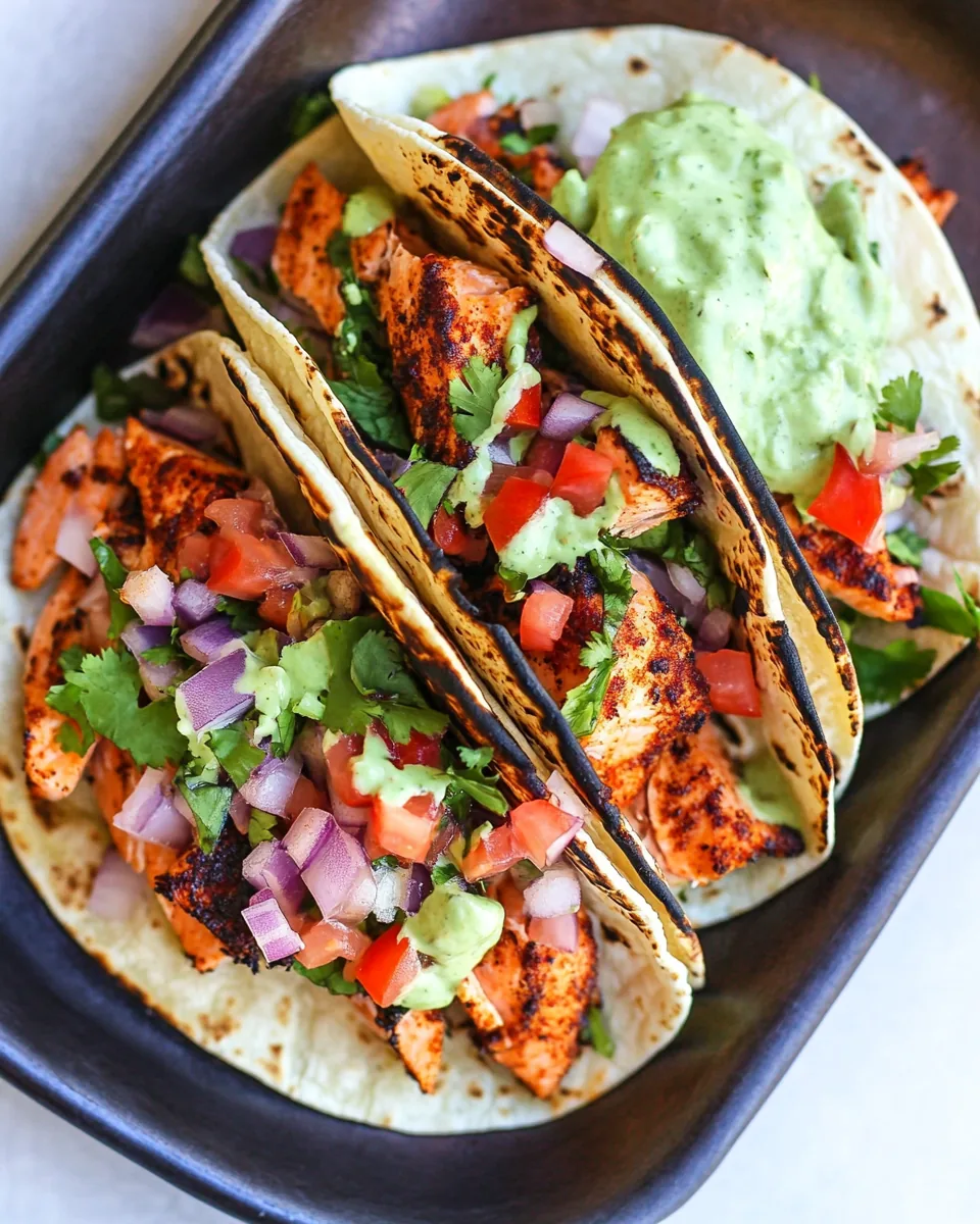 Blackened Salmon Tacos