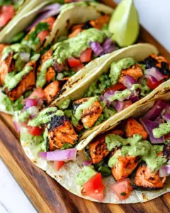 Blackened Salmon Tacos