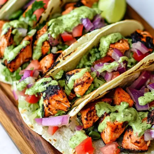Blackened Salmon Tacos