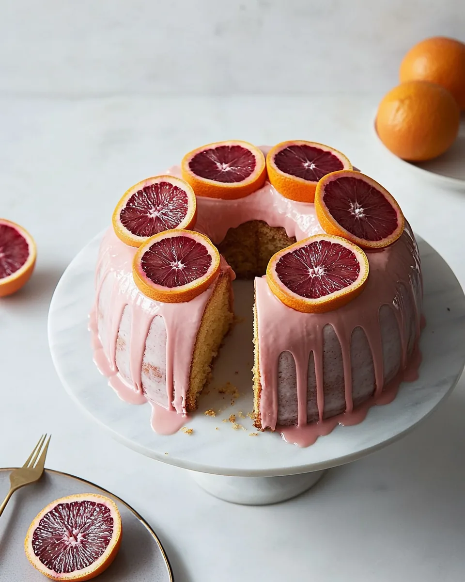 Blood Orange Pound Cake
