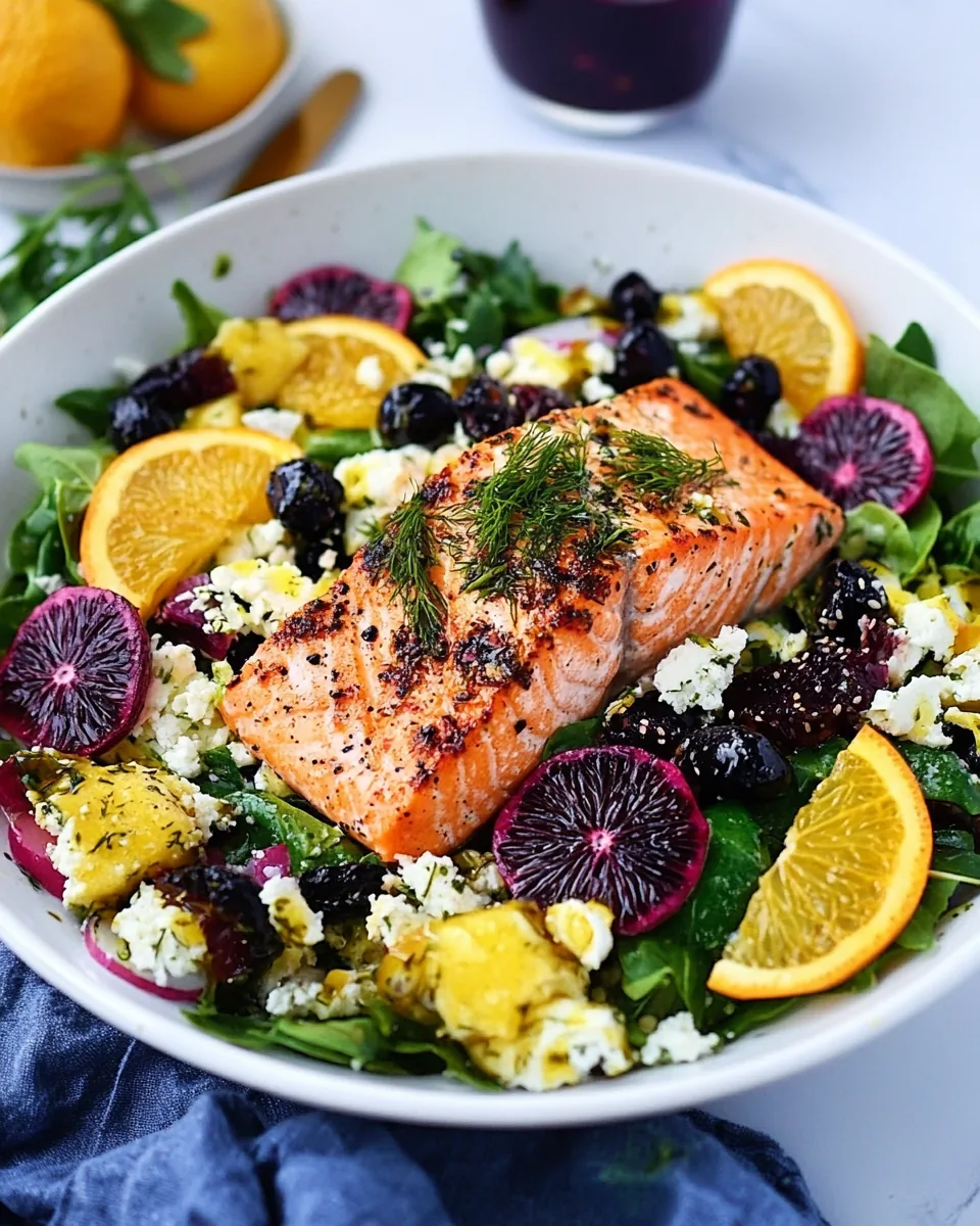 Blood Orange Salmon Salad