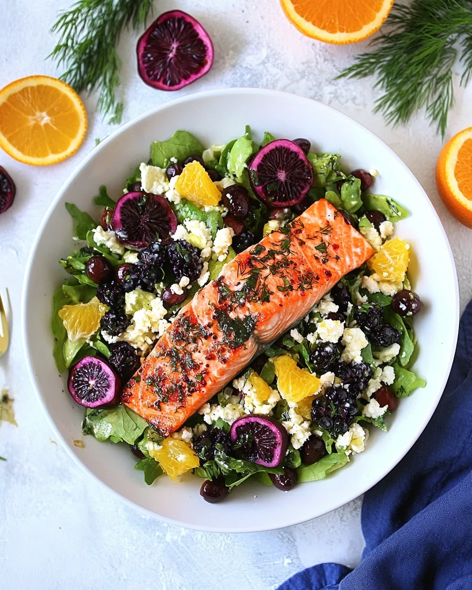 Blood Orange Salmon Salad