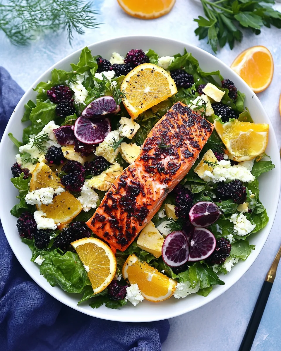 Blood Orange Salmon Salad