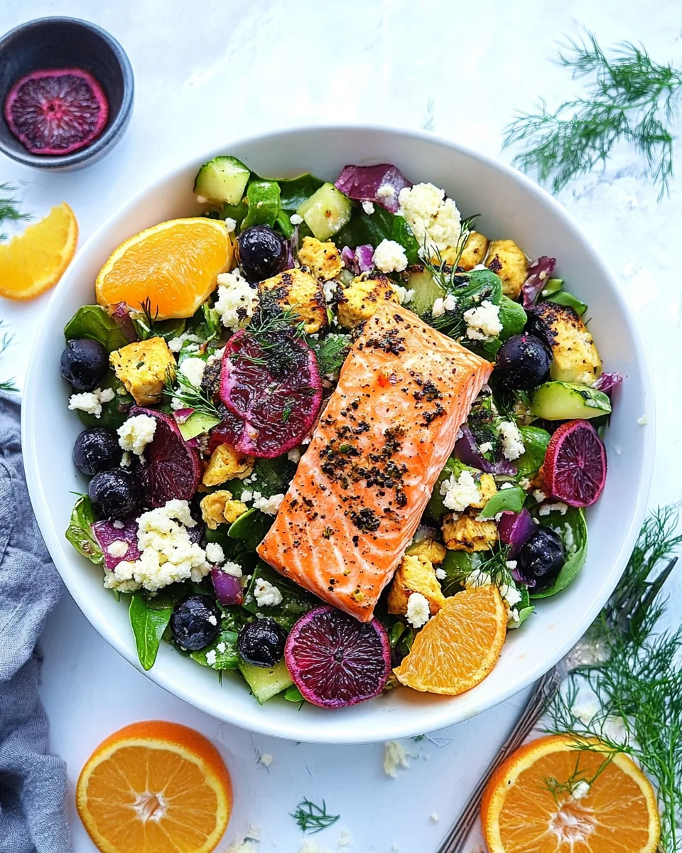 Blood Orange Salmon Salad