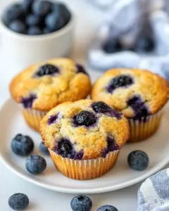 Blueberry Almond Flour Muffins